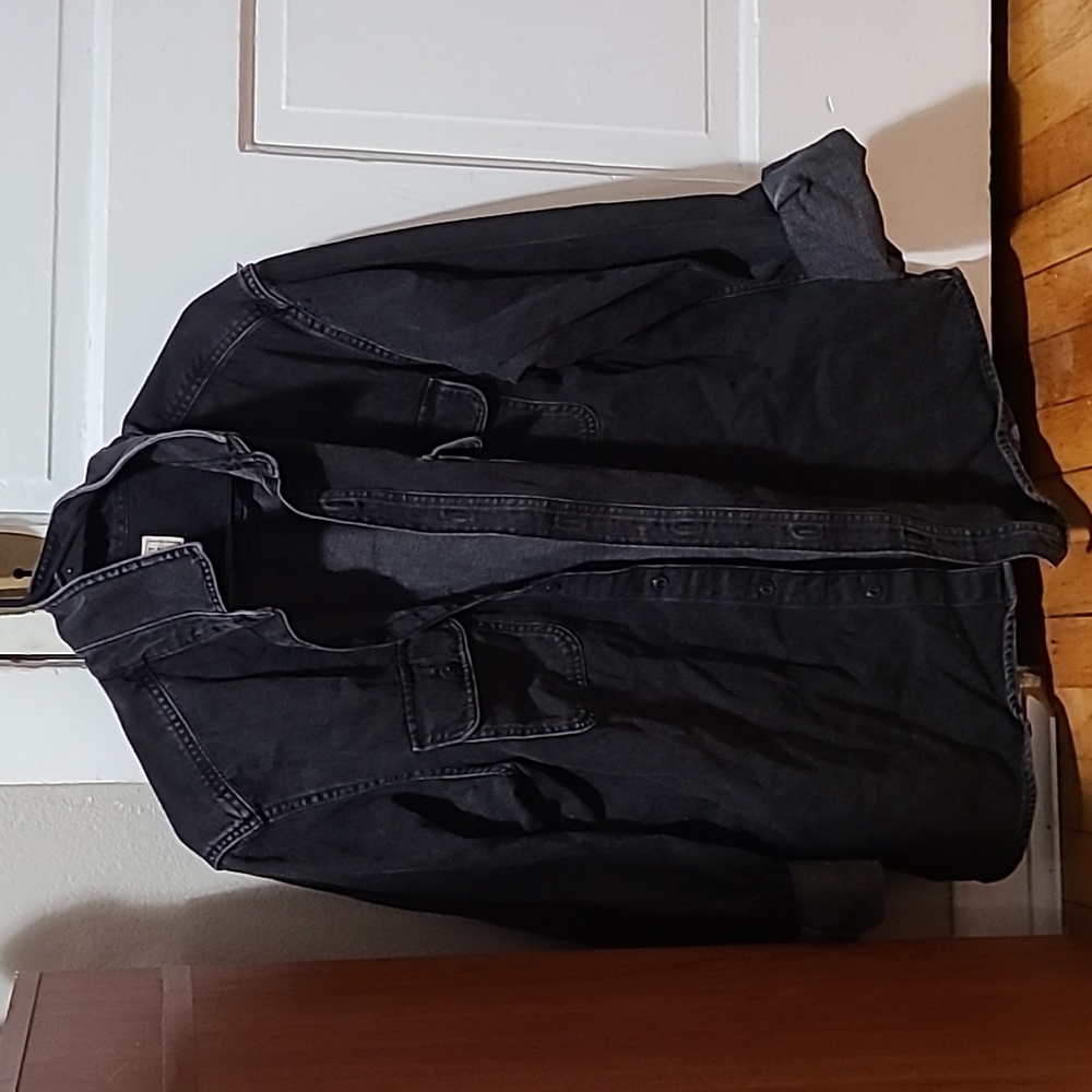 Old Navy, black Jean jacket, Large